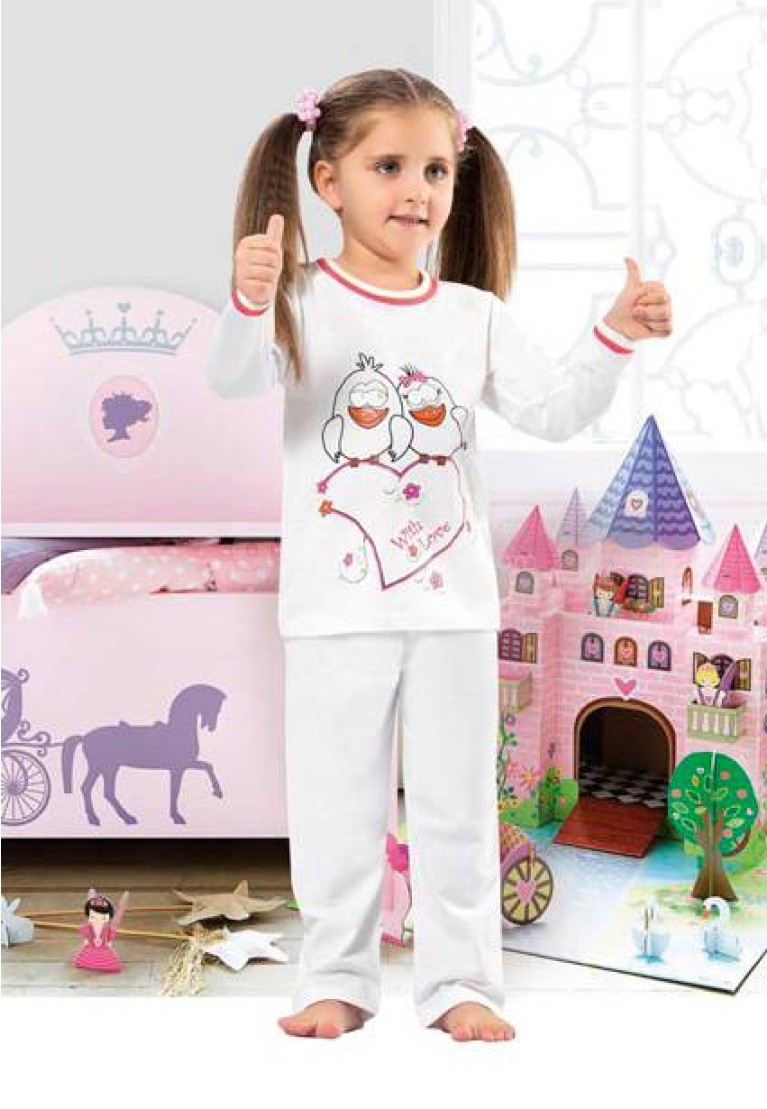Gümüş Kız Çocuk Pijama 2009