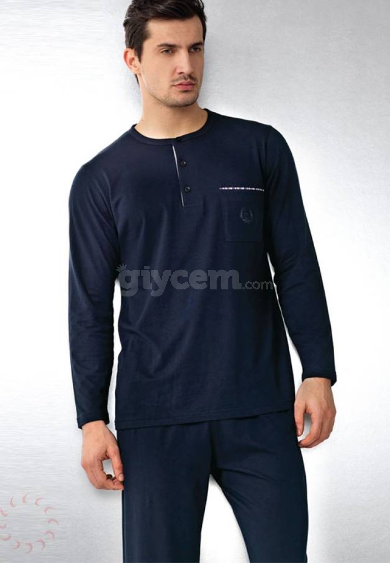 Bondy Erkek Penye Pijama Takım BD-7002L