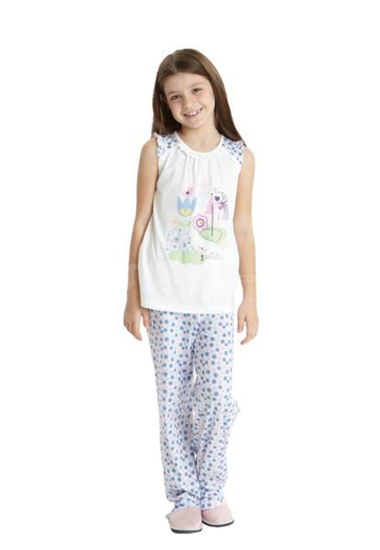 Dagi Modal Fil Baskılı Kolsuz 0 Yaka Pijama Takım 1103