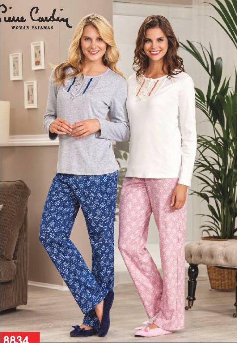 Pierre Cardin Nervülü Pijama Takım 8834