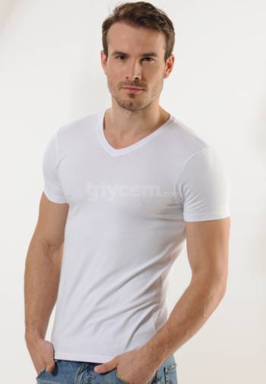 Anıt İç Giyim Modal V Yaka Kollu Atlet 1204
