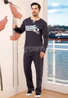 Gümüş Erkek Pijama Takımı 9401