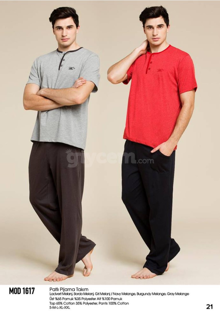 Mod Collection Erkek Yazlık Patlı Pijama Takım 1617