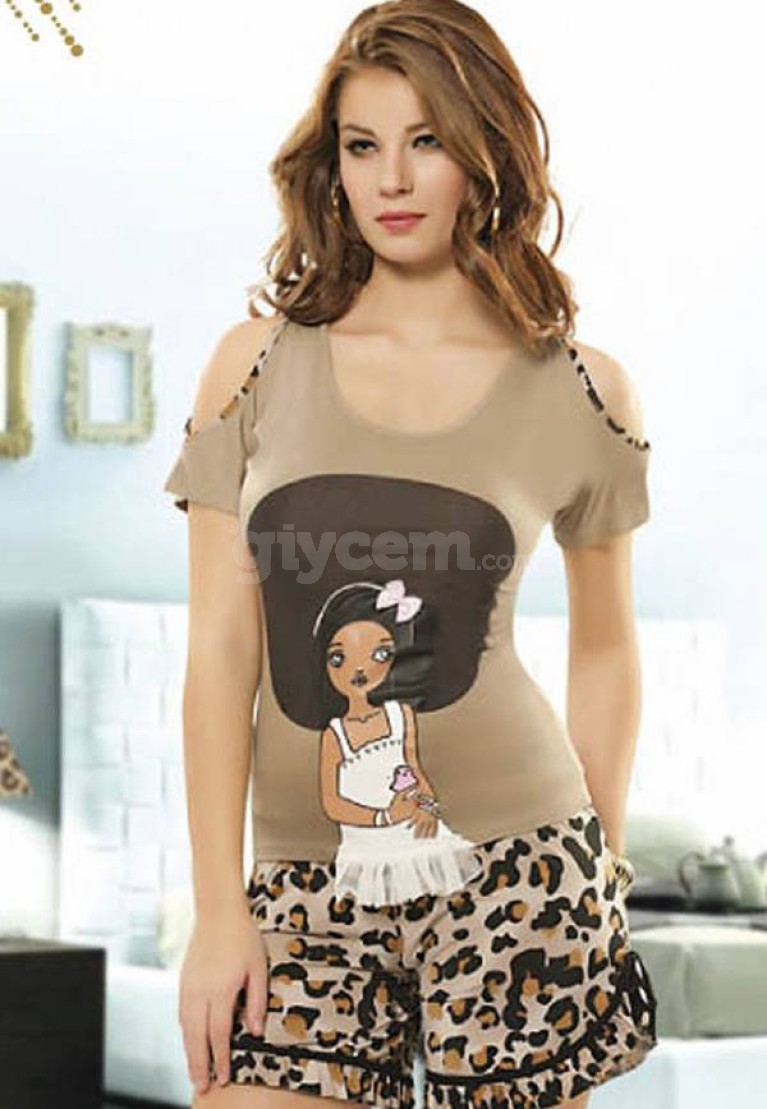 Anıt İç Giyim Baskılı Babydoll 4251