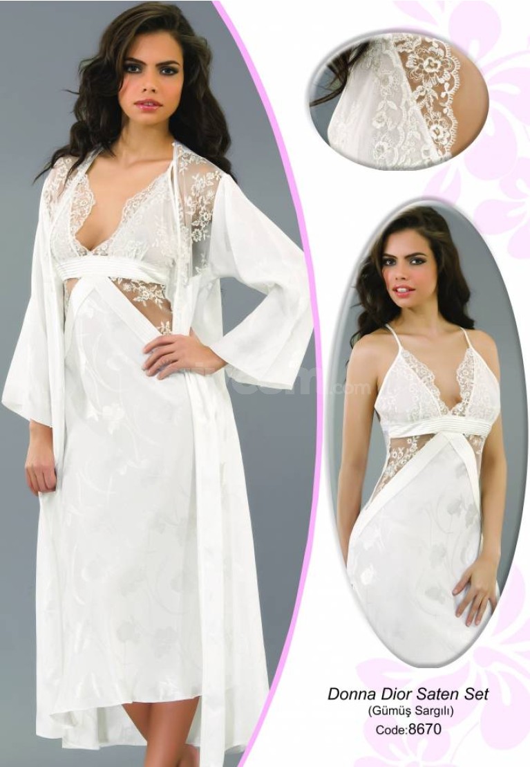 Donna Bayan 6'lı Saten Set 8670S