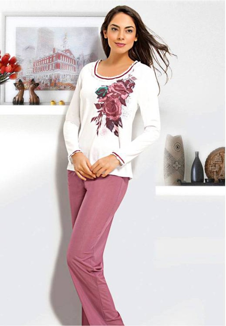 Gümüş Bayan Kışlık Pijama Takım 9207