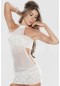 Mite Love Fantezi Gecelik Dantelli Beyaz ML-1211