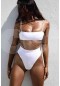 Angelsin Bikini üst Beyaz MS41128-Beyaz