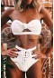 Angelsin Özel Tasarım Bikini Üst Beyaz MS41268-Beyaz