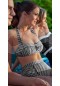 Angelsin Siyah Beyaz Yüksek Bel Bikini Alt MS4568-1 Fırsat Ürünü (Resimdeki Renk-2XL)