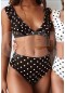 Angelsin Siyah Puantiyeli Bikini Takım Çok Renkli MS4222-Çok Renkli