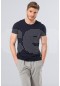 Cacharel Erkek T-Shirt (Slim Fit)  2169/LACİVERT