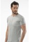 Cacharel Düğmeli Kısa Kollu T-Shirt  1308/GRİ