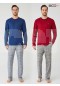 Mod Collection Ekose Pijama Takım %100 Pamuklu  3322