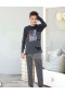 Öztaş Erkek Çocuk Uzun Kollu Penye Pijama Takım 32017-A