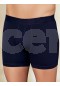 Şahinler Likralı Yazılı Torbalı Boxer Lacivert ME031-LC
