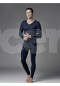 Eros Likralı V Yaka Uzun Kol Termal Üst Eros ES 1458