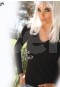 X-Lady T-Shirt V Yaka Uzun Kollu 7060