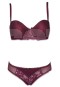 Pierre Cardin 4565 Brook Push Up Regular Sütyen Takım Vişne