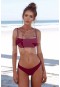 Angelsin Bordo Şık Bikini Takım MS4257
