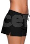 Angelsin Şık Siyah Bayan Deniz Şortu MS419772