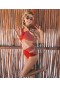 Angelsin Kırmızı Özel Tasarım Bikini Takım MS46222
