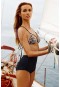 Angelsin Leopar Desenli Bikini Üst MS4232