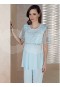 Artış Kolları Tüllü Lohusu Pijama Takım  -1308