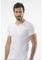Cacharel V Yaka T-Shirt  1402/BEYAZ