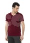 Cacharel Erkek Likralı V Yaka T-Shirt  1332/BORDO