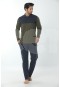 Öztaş Erkek Polo Yaka Uzun Kollu Pijama Takım 12017-A