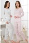 Estiva Viskon Kalp Puantiyeli Pijama Takımı  19376