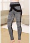 Lady Gri Kırçıllı Likralı Tayt 8164