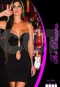 For Dreams Siyah Seksi Gece Giyim Mini Elbise  8080