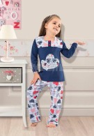 Gümüş Kız Çocuk Pijama 2000