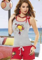 Anıt İç Giyim Baskılı Babydoll Takım 4282
