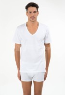 Kom Erkek 2'li V Yaka T-Shirt - Enrico