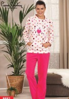 Pierre Cardin Polar Ayıcıklı Yakalı Pijama Takım 8882
